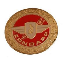 sticker zundapp logo rond rood / goud z440-20.100 / r