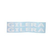 sticker piaggio woord [gilera] wit 2-delig