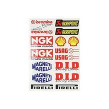 stickerset sponsor alice / brembo / bridgestone / motul / ngk / shell / xerox universeel falko 980