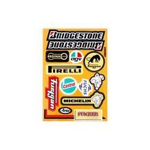 stickerset sponsor agv / arai / bridgestone / castrol / pirelli / regina universeel falko 982028