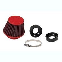 powerfilter e18 kort 60mm rood / zwart malossi 0417254