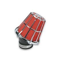 powerfilter e5 schuin 35-38mm chroom / rood malossi 047593.k0