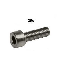 bout inbus m5x10mm rvs 25pcs