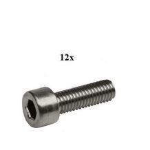 bout inbus m8x20mm rvs 12pcs