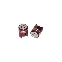 ventieldop set model zuiger rood aluminium DMP 2pcs