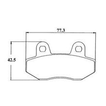 remblokken set honda mbx / aprilia sr voor sbs 103hf