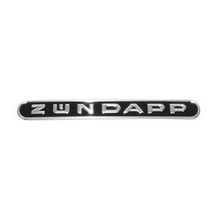 sticker zundapp woord [zundapp] langwerpig alu / zwart