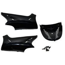 onderspoiler set met schroefset 28019 yamaha aerox zwart ongespoten DMP=op=op