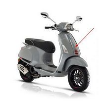 voorscherm midden sprint 4-takt (euro4) grijs lucido 715 / c piaggio origineel 1b005209000ht