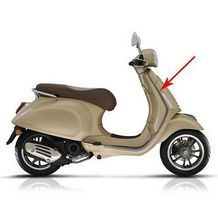 sierstrip beenschild vespa primavera / sprint antraciet rechtsboven piaggio orgineel cm2987025