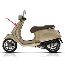 sierstrip beenschild vespa primavera / sprint antraciet linkisbeeoven piaggio orgineel cm2984025