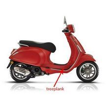 treeplank primavera mat rood 896 / a piaggio origineel 67361200s8