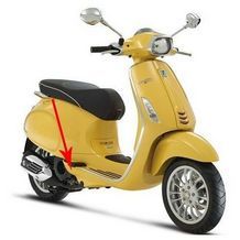 afdekkap duo-voetsteun vespa sprint geel 968 / a rechts origineel 67362700l5