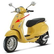 voorscherm midden vespa sprint geel 968 / a origineel 1b000203000l5