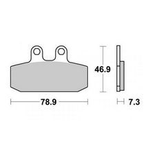 remblokken set aprilia leonardo 125 / 150cc voor sbs 108hf