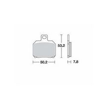 remblokken (set) derbi gpr 2004 / rs 2006 / peugeot speedfight 3 voor sbs 157hf