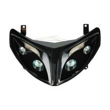 koplamp met led lamp model audi peugeot speedfight 2 zwart DMP