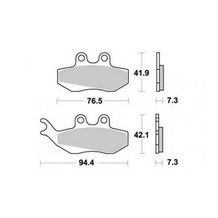 remblokken set gilera dna / dna180 / yamaha dt50 watergekoeld / rs1 / aprilia rs1999 / gilera runner pro / gilera runner 180cc / rx / yamaha tzr / malaguti xsm / xtm voor sbs 1