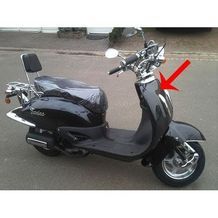 voorkap retro / fosti scooter zwart origineel 70101001bzb