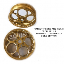 Velgen set 12''  aplus (voor + achter) passend op vespa gts gold edition