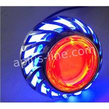 Led angel eye/devil eye - blauw/rood