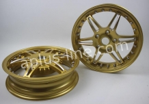 Velgen set 12'' aplus (voor + achter) passend op vespa gts gold edition - sport