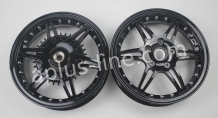 Velgen set 12'' aplus (voor + achter) passend op vespa gts shiny black edition - sport