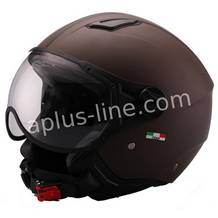 Helm vito jet moda mat bruin