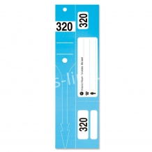 Sleutel id-label blauw - 320 stuks