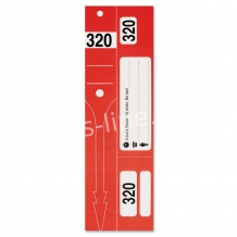 Sleutel id-label rood - 320 stuks