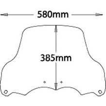 Bmw r1200 gs '04 -'12 windscherm originele hoogte