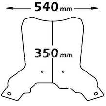 Bmw f650 gs '08 - '12 f800 gs '08 - '11 windscherm hoog + bevestiging