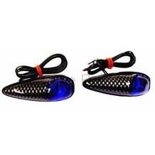 led verlichting 12v carbon / blauw / wit dmp 2pcs