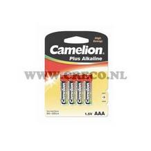 batterij 1.5 volt aaa camelion (4st