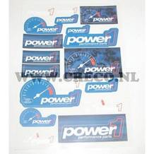 stickerset power 1 racing 18 delig