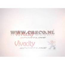 stickerset peugeot vivacity sportline rood