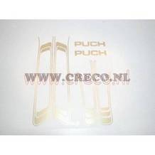 stickerset puch maxi compleet goud