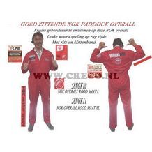 ngk overall rood maat xl