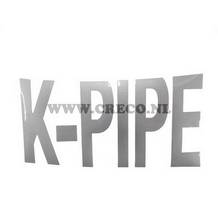 sticker zijkap links kymco k-pipe wit