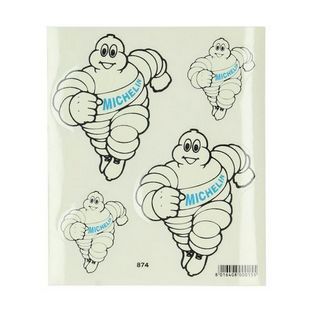 stickerset wit / blauw michelin