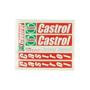 stickerset castrol universeel rood 5-delig