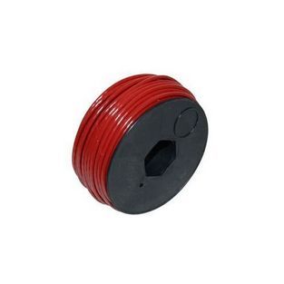 electrisch draad 25 meter rood per rol