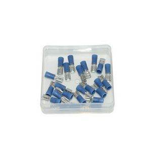 kabelstekker plat vrouw 4.8mm blauw 25pcs