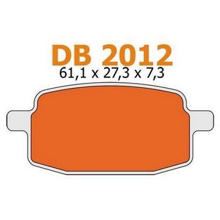 remblokken set pgo arriba / baotian / big max / scor / peugeot v-clic voor delta db2012