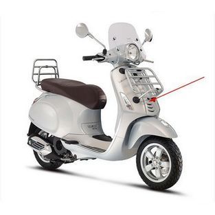 voorscherm midden vespa primavera touring grijs 791 / b origineel 1b002200000hh