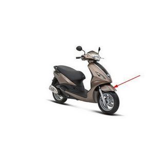 voorspatbord piaggio fly new 2012 bruin marrone 130 / a piaggioorigineel 67368200me