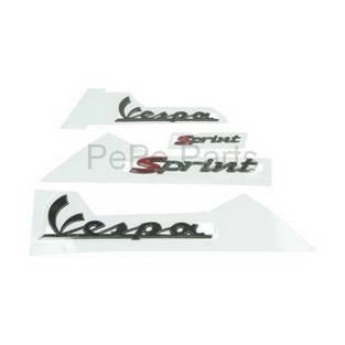 stickerset vespa sprint smoke 4-delig