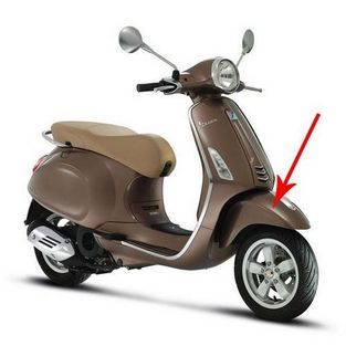 voorspatbord vespa primavera bruin 129 / a origineel 1b000947000md