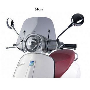 windscherm met bevestigingsset laag vespa primavera smoke origineel 1b000909