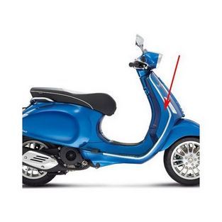 beenschild vespa sprint blauw azzurro 261 / a origineel 67361700dq